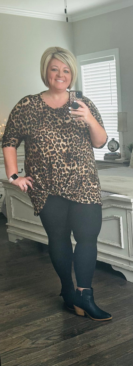 Leopard Knot Tunic